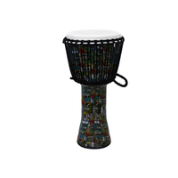 RHYTHM WAVE Djembe Roped 50cm Drum Monkey Green