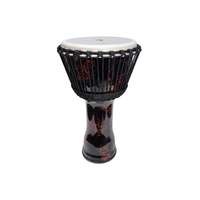 RHYTHM WAVE Djembe Roped 50cm Drum Molten Red