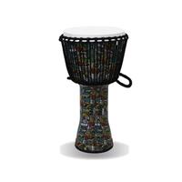 RHYTHM WAVE Djembe Roped 60cm Drum Monkey Green