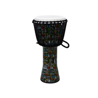 RHYTHM WAVE Djembe Roped 60cm Drum Monkey Green