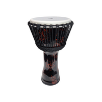 RHYTHM WAVE Djembe Roped 60cm Drum Molten Red