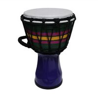 RHYTHM WAVE Djembe Roped 7 Inch Purple PVC