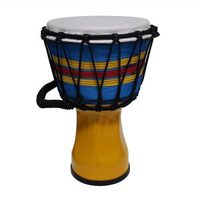 RHYTHM WAVE Djembe Roped 7 Inch Yellow PVC