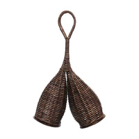 RHYTHM WAVE Rattan Caxixi Double Shaker