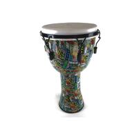 RHYTHM WAVE Djembe Tuneable 50cm Drum Monkey Green Sarong