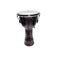 RHYTHM WAVE Djembe Tunable 50cm Drum Purple Brush