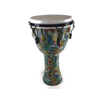 RHYTHM WAVE Djembe Tuneable 60cm Drum Monkey Green Sarong