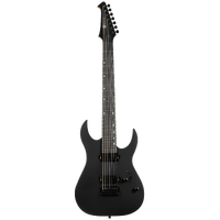 SPIRA S-407 MBK 7 String Black Electric Guitar