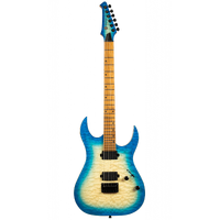 SPIRA S-500 QGY E Trans Aqua Burst Electric Guitar