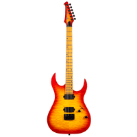 SPIRA S-500 QFB Quilted Fireburst Electric Guitar