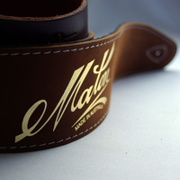 MATON Standard Leather Guitar Strap Brown