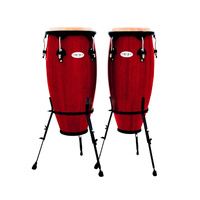 TOCA Synergy Wood Congas Transparent Red