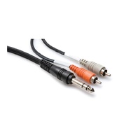 HOSA TECHNOLOGY 1/4 in TRS to DUAL RCA Insert Cable (2m)