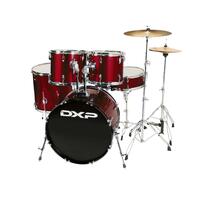 DXP Student 5 Pce Rock Drum Kit Wine Red