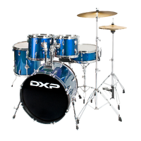DXP Student 5 Pce Fusion Drum Kit Metallic Blue