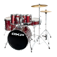 DXP Student 5 Pce Fusion Drum Kit Wine Red