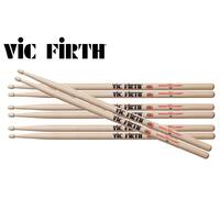 VIC FIRTH Promotion Pack 5A Hickory Wood Tip Drumsticks