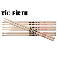 VIC FIRTH Promotion Pack 5B Hickory Wood Tip Drumsticks