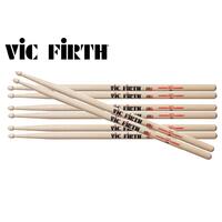 VIC FIRTH Promotion Pack 7A Hickory Wood Tip Drumsticks