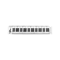 Ruler - 15cm Keyboard Design Clear