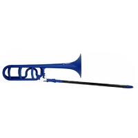 Zo Plastic Bb/F Trombone - Blue Blast