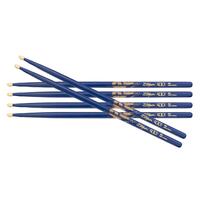 ZILDJIAN LE 400th Anniversary 5A Acorn Wood Tip Sticks - Blue Gold