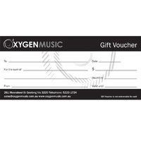 OXYGEN MUSIC Gift Voucher