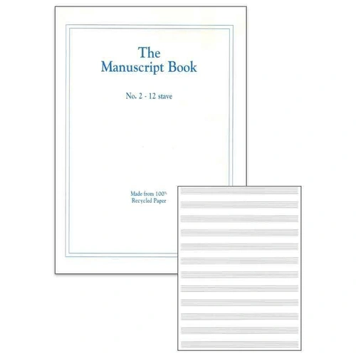 A4 Manuscript BK 2 12 STAVE Pad RECYCLED