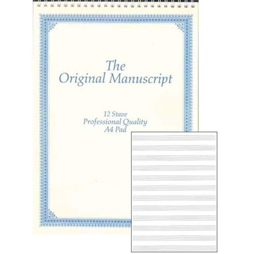 A4 Manuscript Spiral Top Pad
