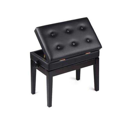 CONNER Piano Bench Adjustable Gloss Black PJ007