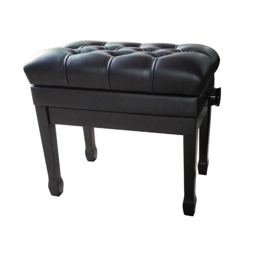 CONNER Piano Bench Deluxe Adjustable Gloss Black PJ012