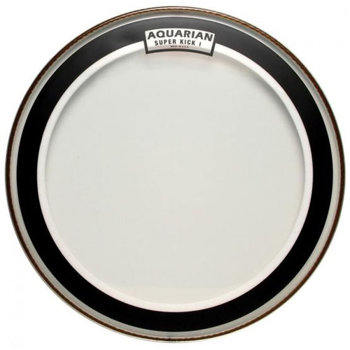 AQUARIAN Superkick 1 22 Inch Clear Bass Drumhead