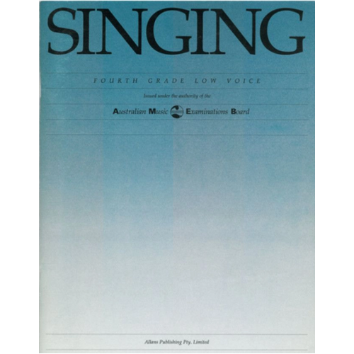 AMEB Singing Low Voice Series 1 Grade 4