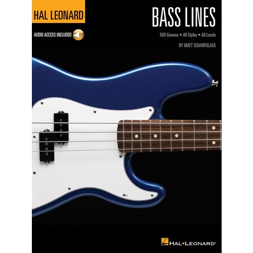 Hal Leonard Bass Lines 500 Grooves all Styles All Levels