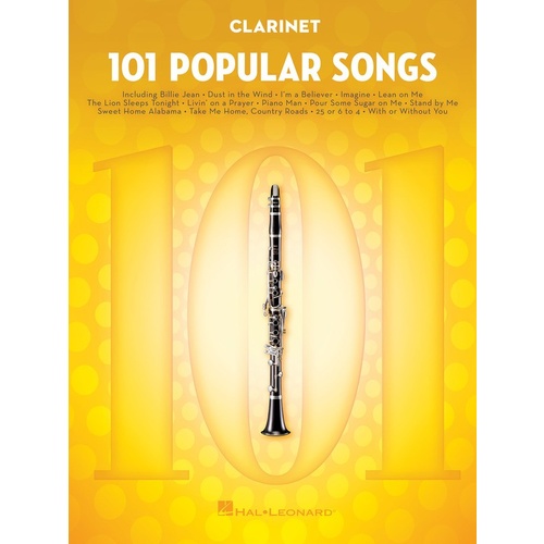 101 Popular Songs for Clarinet