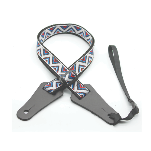 DSL Ukulele Weaving 25UKPOLY-HILL-WHITE Ukulele Strap