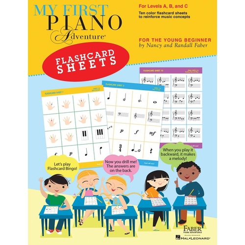 My First Piano Adventure Flashcard Sheets