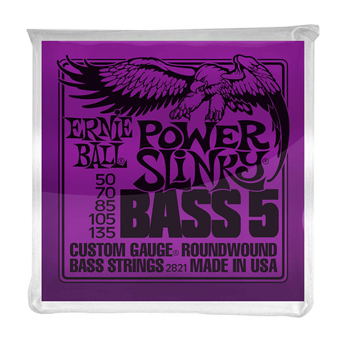 Ernie Ball 50/135 Power Slinky 5 String Set Purple