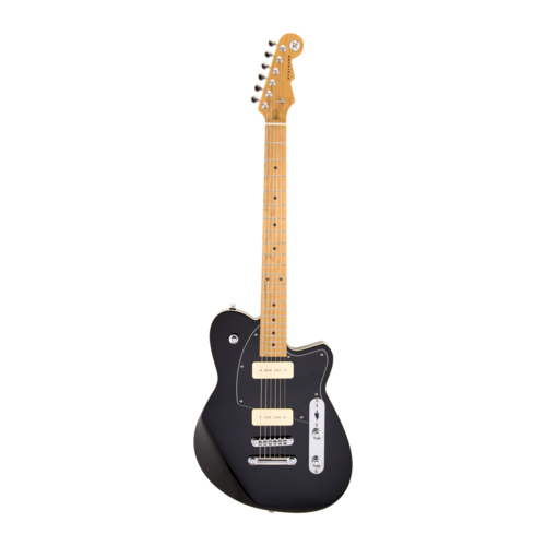 REVEREND Charger 290 Midnight Black Electric Guitar
