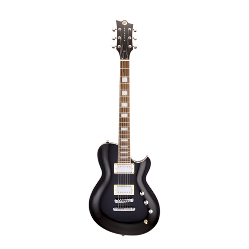 REVEREND Roundhouse Midnight Black Electric Guitar