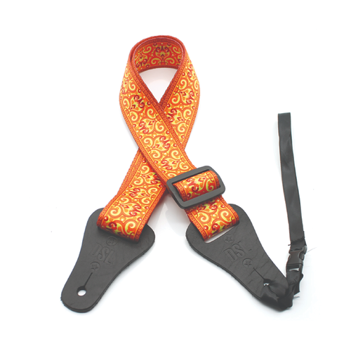 DSL Ukulele Weaving 38UKPOLY-SW-ORANGE Ukulele Strap