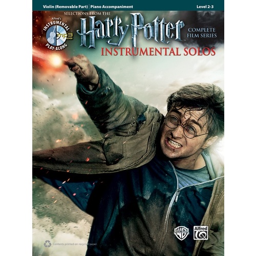 Harry Potter Instrumental Solos for Strings - Violin BK/CD