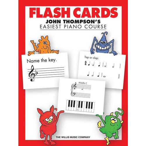 John Thompson's Easiest Piano Course - Flash Cards