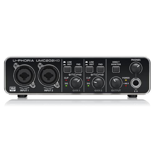 BEHRINGER U-Phoria UMC202HD 2 Channel USB Audio Interface