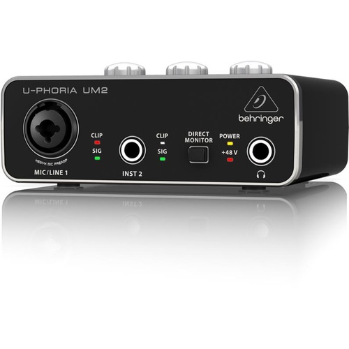 BEHRINGER U-Phoria UM2 2 Channel USB Audio Interface