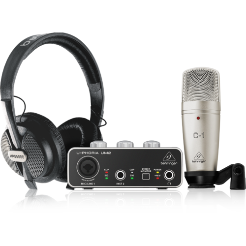 BEHRINGER U-PHORIA Studio Recording Bundle