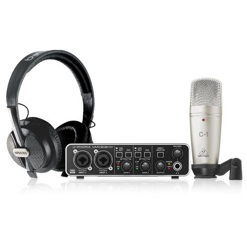 BEHRINGER U-Phoria Studio Pro Recording Bundle Package