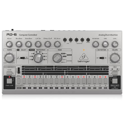 BEHRINGER RD6-SR Silver Analog Drum Machine