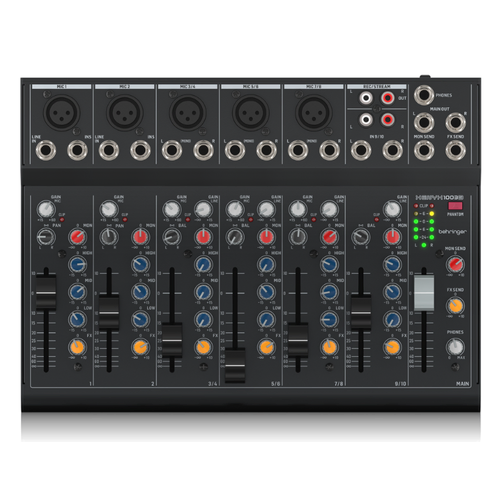 BEHRINGER Xenyx 1003B 10 Channel Mixing Console Battery Powered