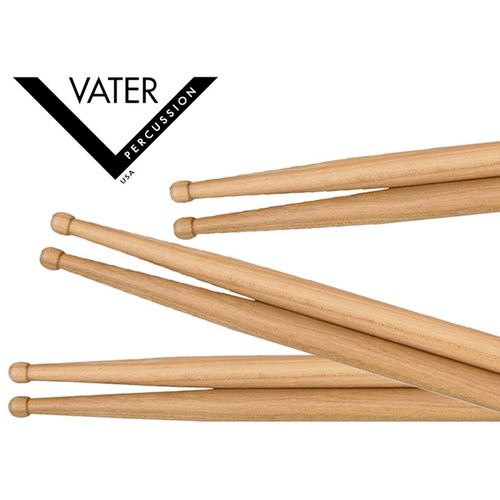 VATER Grip 5A Hickory Wood Tip Sticks